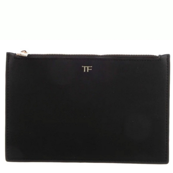 Tom Ford Handbags - 🆕️Tom Ford Black Pebble Leatherette Pouch